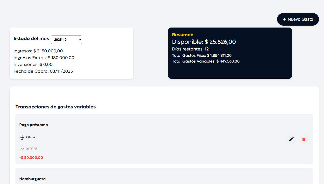 Finance WebApp